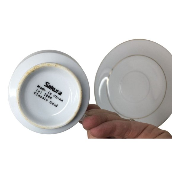 Sakura Classic Gold  Pattern China Cup and Saucer Set - Picture 3 of 9